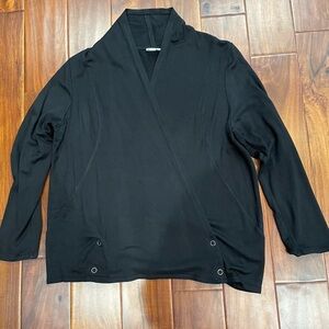 JJill Pure Jill Wrap Jacket Black Size XL